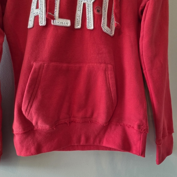 Aeropostale Y2K New With Tag Women's Casual Hoodie Sweater Red Size Medium - Picture 5 of 13